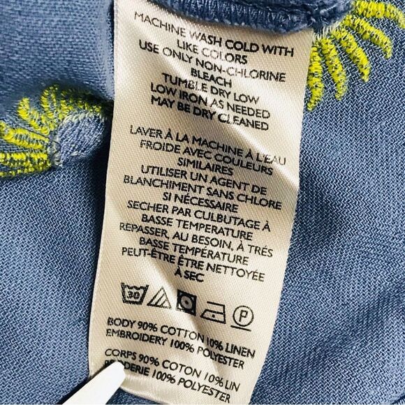 FREE PEOPLE Emory Boho Embroidered Square Neck Puff Sleeve Peasant Dress Size XS - Picture 13 of 15